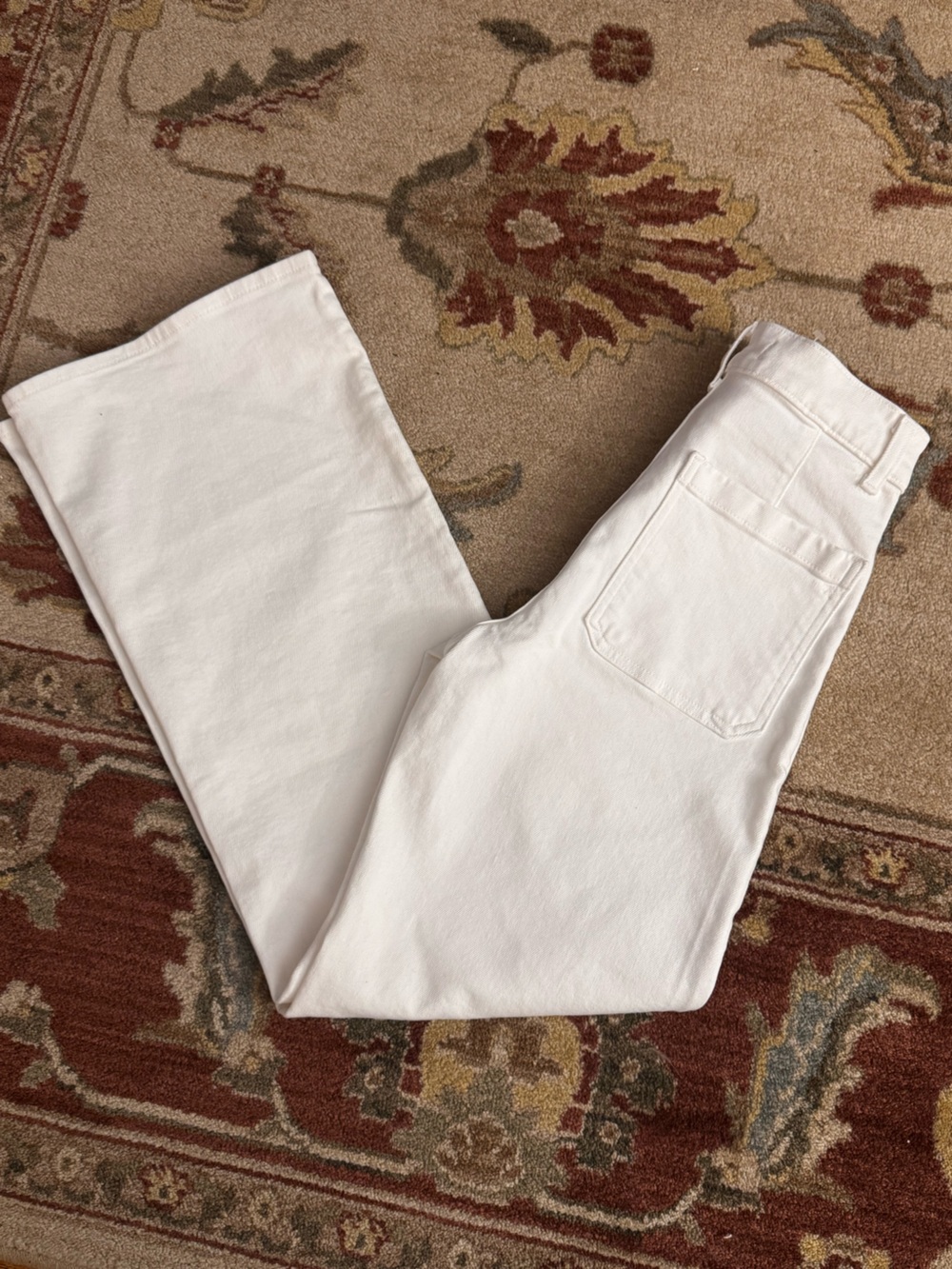 Madewell The Emmy Wide Leg High-Rise Jeans in White - Picture 5 of 7